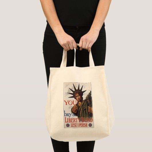 Je koopt een Liberty Bond Lest ik Perish Tote Bag (Voorkant (product))