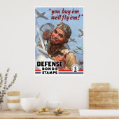 Je koopt ze die we zullen vliegen — WW2 Poster — G (Keuken)