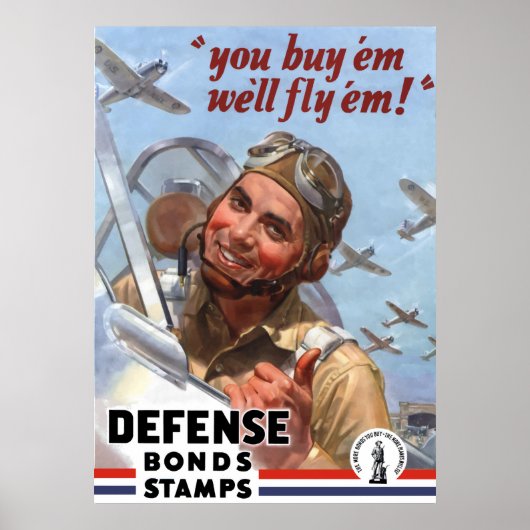 Je koopt ze en we vliegen ze — WW2 Poster (Voorkant)