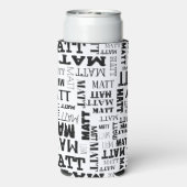 Je (korte) naam is hier te vinden seltzer blikjeskoeler (Seltzer Achterkant)