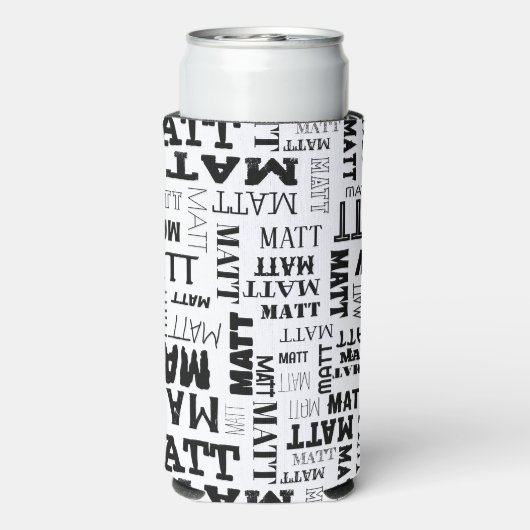 Je (korte) naam is hier te vinden seltzer blikjeskoeler (Seltzer Achterkant)