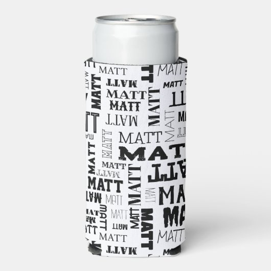 Je (korte) naam is hier te vinden seltzer blikjeskoeler (Seltzer Voorkant)