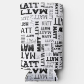 Je (korte) naam is hier te vinden seltzer blikjeskoeler (Achterkant)