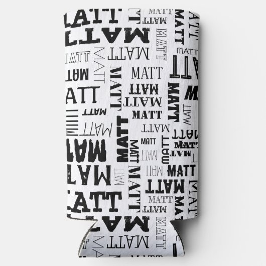 Je (korte) naam is hier te vinden seltzer blikjeskoeler (Achterkant)