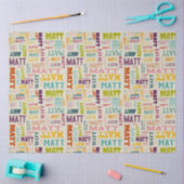 Je (korte) naam is hier te vinden tissuepapier (Craft)