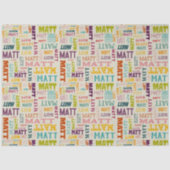 Je (korte) naam is hier te vinden tissuepapier (Voorkant)