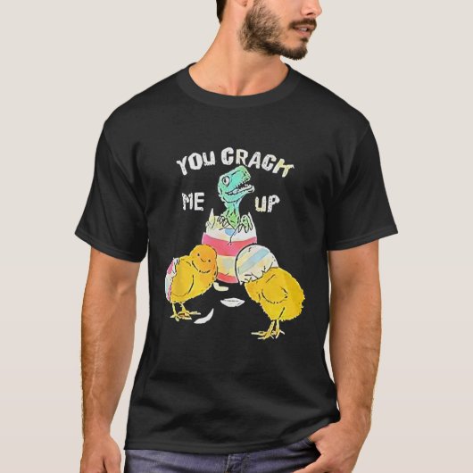 Je kraakt me op dino ei grappig Pasen T-shirt (Voorkant)