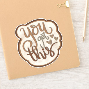 Je kreeg deze moderne aanmoediging en inspiratie sticker