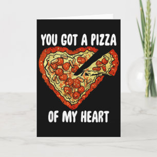 Je Kreeg Een Pizza Van Mijn Hart T-shirt Funny Piz Kaart