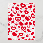 Je krijgt de "V" later Valentijnsdag Folie Feestdagenkaart (Achterkant)