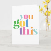 Je Krijgt Deze Kleurrijke Aanmoediging Inspirerend Kaart (Gele Bloem)