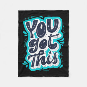 Je Krijgt Dit Inspirerende Motivatie Spreuk Fleece Deken
