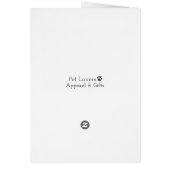 Je krijgt een betere pug Dog Birthday Card (Achterkant)