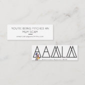 Je krijgt een MLM-scam... klein Mini Visitekaartje (Voorkant / Achterkant)