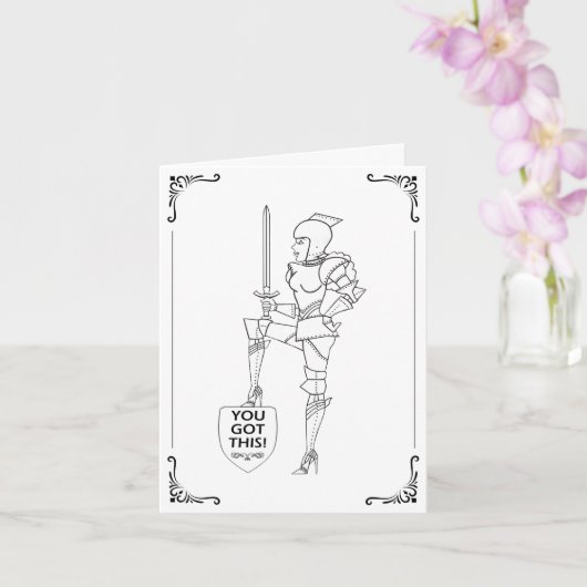 "JE KRIJGT HET VOOR ELKAAR!" Kaart (Orchidee)