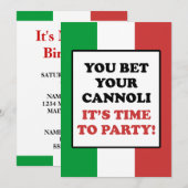 Je krijgt je Cannoli en het is tijd om te feesten Kaart (Voorkant / Achterkant)