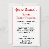 Je krijgt je pyrogi-partij in de Poolse familie re Kaart (Achterkant)