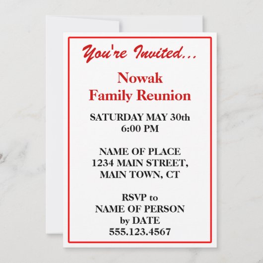 Je krijgt je pyrogi-partij in de Poolse familie re Kaart (Achterkant)