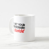 Je krijgt je smorrebrod, ik ben Deens Koffiemok (Voorkant links)