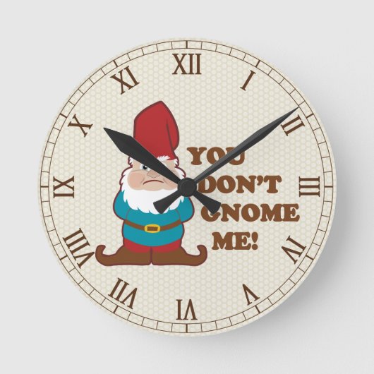 Je krijgt me niet te kletsen ronde klok (Voorkant)