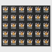 Je krijgt mijn geintje grappige Bowling Pun Dark B Cadeaupapier (Vlak)