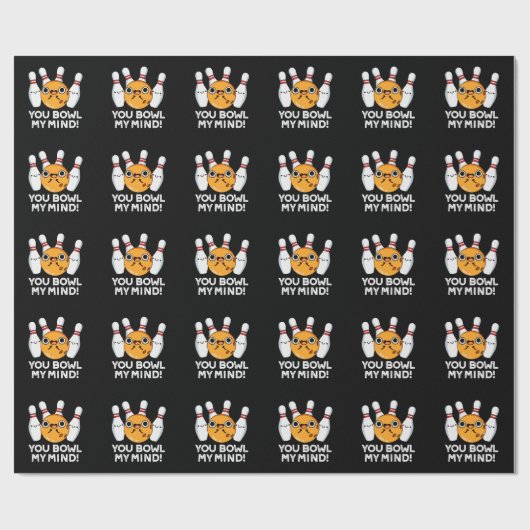 Je krijgt mijn geintje grappige Bowling Pun Dark B Cadeaupapier (Vlak)
