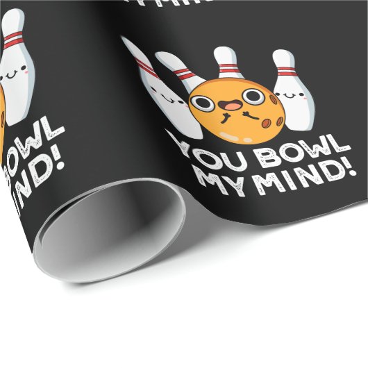 Je krijgt mijn geintje grappige Bowling Pun Dark B Cadeaupapier (Rol Hoek)