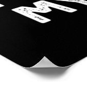 Je krijgt mijn geintje grappige Bowling Pun Dark B Poster (Hoek)