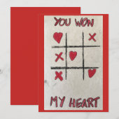 Je krijgt mijn hart - Valentijnsdag kaart (Voorkant / Achterkant)