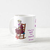 Je krijgt mijn punt. Granny, Fuchsia, MN-reeks Koffiemok (Voorkant links)