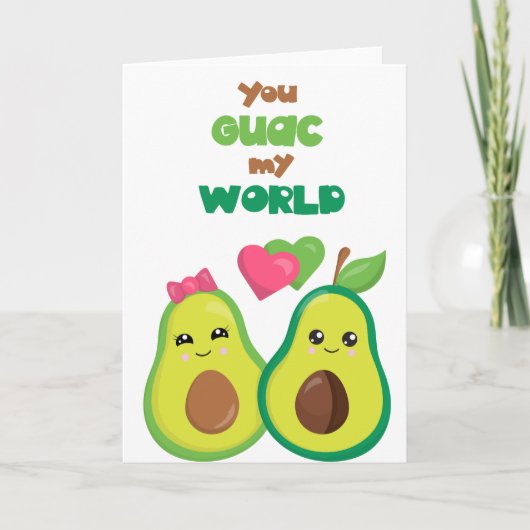 Je krijgt mijn World Love Jubileum Avocado Kaart (Voorkant)