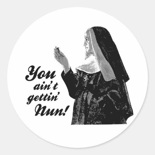Je krijgt niks ronde sticker (Voorkant)