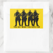 Je krijgt waar je op stemt Sticker set (Tas)