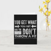 Je Krijgt Wat Je Krijgt Gooi Geen Tante Tan Insrat Kaart (Gele Bloem)
