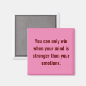 Je kunt alleen winnen magneet (Voorkant / Achterkant)