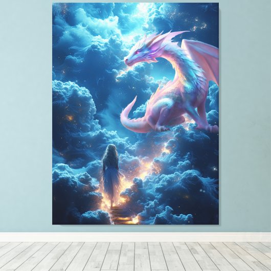 Je kunt alles bereiken! canvas afdruk (Insitu (Houten vloer))