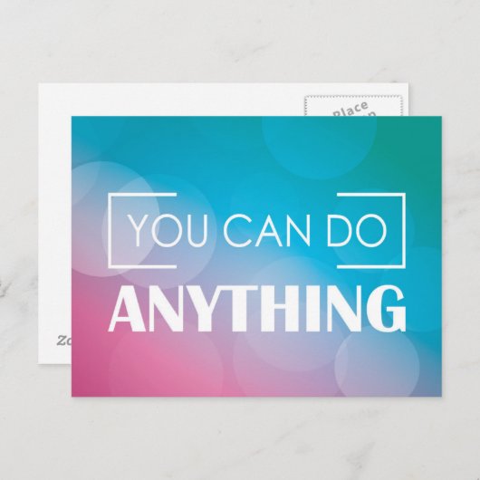 Je kunt alles doen briefkaart (Voorkant / Achterkant)