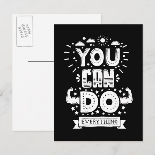 Je kunt alles doen briefkaart (Voorkant / Achterkant)