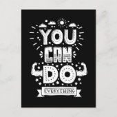 Je kunt alles doen briefkaart (Voorkant)