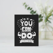 Je kunt alles doen briefkaart (Staand voorkant)