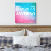 Je kunt alles doen canvas afdruk (Insitu (Slaapkamer))