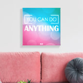 Je kunt alles doen canvas afdruk (Insitu (Woonkamer))