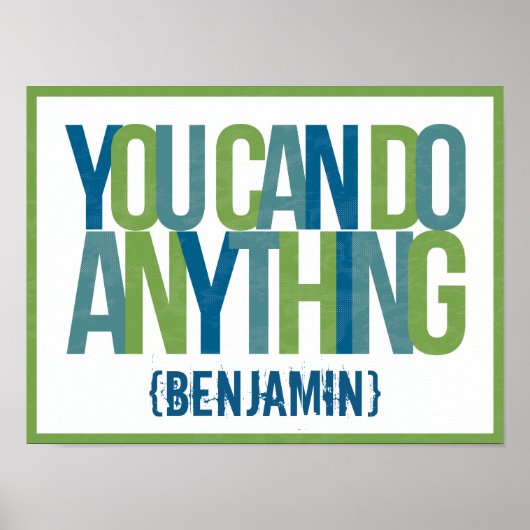 Je kunt alles doen in de Kinderen Poster (Voorkant)