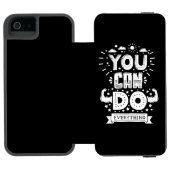 Je kunt alles doen incipio iPhone portemonnee hoesje (Agenda Open)