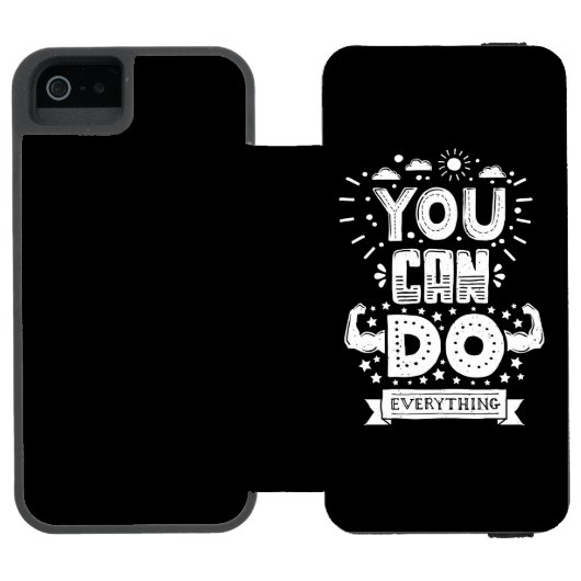 Je kunt alles doen incipio iPhone portemonnee hoesje (Agenda Open)