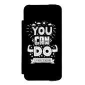 Je kunt alles doen incipio iPhone portemonnee hoesje (Voorkant Agenda)