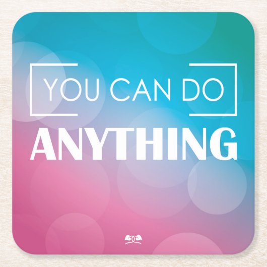 Je kunt alles doen kartonnen onderzetters (Voorkant)