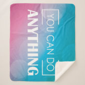 Je kunt alles doen sherpa deken (Voorkant)