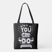 Je kunt alles doen tote bag (Achterkant)