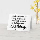 Je kunt alles doen wat geluk Kaart (Gele Bloem)